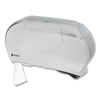 San Jamar Twin 9" Jumbo Bath Tissue Dispenser, Faux Stainless Steel