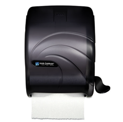 San Jamar Element Lever Roll Towel Dispenser, Oceans, 12.5 x 8.5 x 12.75, Black Pearl