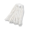 Boardwalk Cut-End Wet Mop Head, Rayon, #20, White, 6/Carton