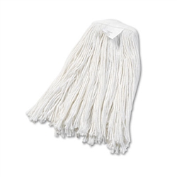 Boardwalk Cut-End Wet Mop Head, Rayon, #20, White, 6/Carton