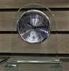 Glass Desk Clock w/ Plate