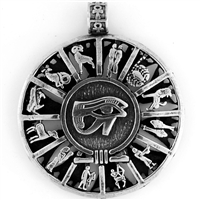 Egyptian Jewelry Eye of Horus Zodiac Pendant