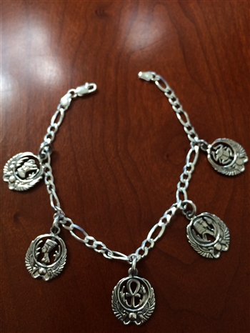 Egyptian Charm Bracelet ( 8 Inches )