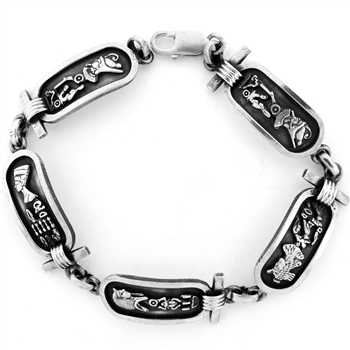 Egyptian King & Queen Cartouche Bracelet