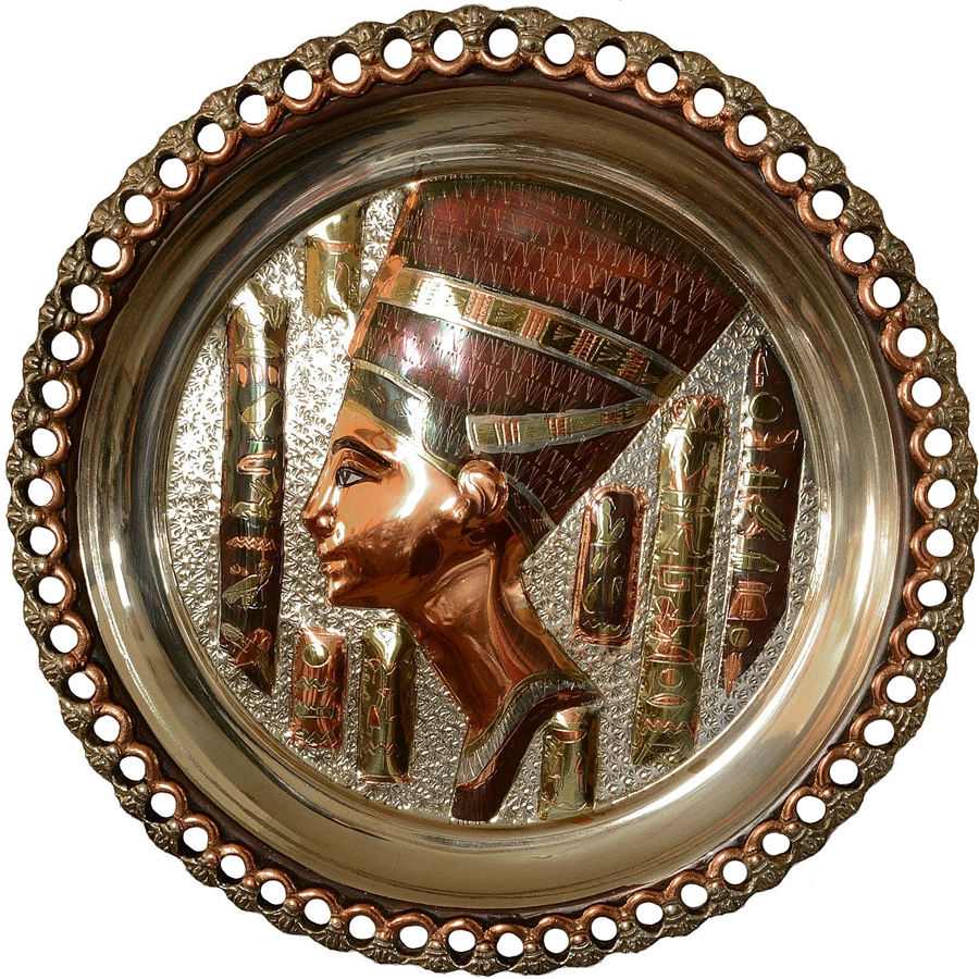 Queen Nefertiti Copper Plate 12