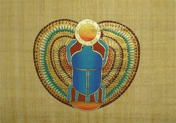 Winged Scarab Papyrus