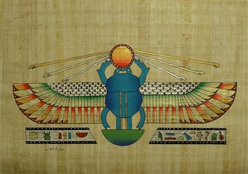 Winged Scarab Papyrus