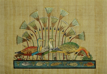 Duck & Lotus Flower Papyrus