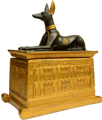 Anubis Stone Statue 7"