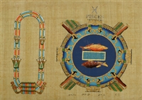 Pisces Personalized Zodiac Papyrus