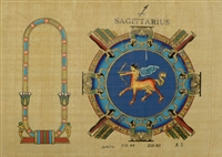 Sagittarius Personalized Zodiac Papyrus