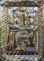 King Tut & Nefertari Copper Plate 18x13