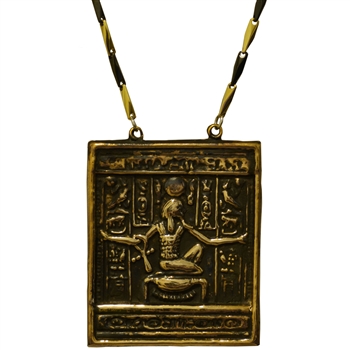 Bronze King Tut Replica Pendant | Egyptian Jewelry