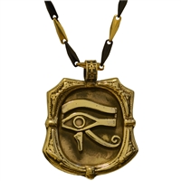 Bronze Eye of Horus Pendant | Egyptian Jewelry