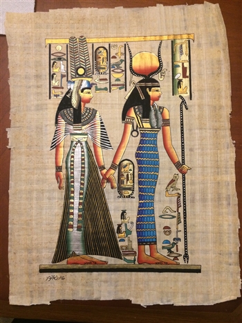 Isis and Maat standing