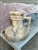 Museum Replica Beautiful Egyptian Hand Carved Alabaster Vase (8 x 8 Inches)