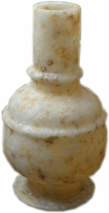 New Museum Replica Alabaster Vase Made In Egypt !2 Inches Height