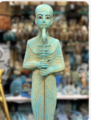 Egyptian Musem Replica Statue Osiris Made of Stone 45 cm