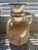 Museum Replica Beautiful Egyptian Hand Carved Alabaster Vase ( 14x 9 inches)