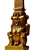 Egyptian God Bes Statue Gold Leaf Museum Replica