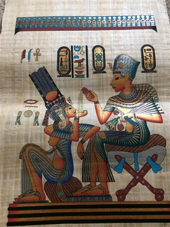 The King & His Wife large Papyrus