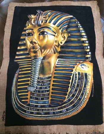 King Tut Mask 3-dimensional Papyrus ( 40 x 60 cm )