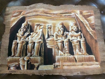 Abu Simbel Temple 3-dimensional papyrus (40x 60 cm)