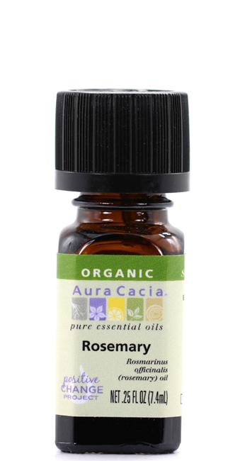Aura Cacia organic essential oil Rosemary 0.25 fl. oz