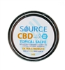 Source 500 mg CBD salve, organically grown, hemp-derived, industrial grade and full spectrum.  Source CBD salve is infused in organic coconut oil and beeswax.