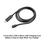 5 Foot USB to Micro USB Charging Cable