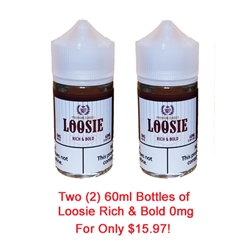 Clearance Offer Loosie Rich & Bold Tobacco E-Liquid - Made in the USA!