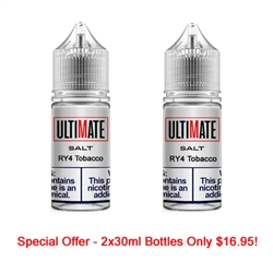 Ultimate Vapor Salts RY4 Tobacco E-Liquid 60ml - Made in the USA!