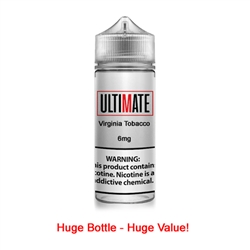 Ultimate Vapor Virginia Tobacco E-Liquid 120ml - Made in the USA!