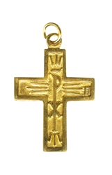 The Walk (Chi Rho) Cross, Gold-Tone