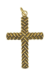 Companion Cross, Antiqued Gold-Tone, Small
