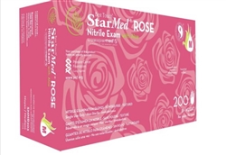 Star Med Rose Pink Nitrile Gloves - Box of 200