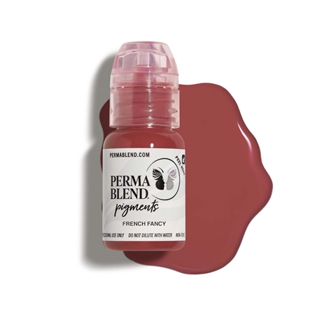 Perma Blend Sweet Lip French Fancy pigment bottle â€“ soft rosy-pink lip tattoo pigment for elegant, natural, and long-lasting permanent makeup results