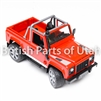 Land Rover Red Defender Pickup Model