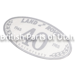 Land Rover 40th Anniversary Badge Sticker