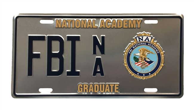 FBINA Graduate License Plate