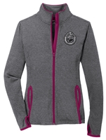 Ladies Stretch Contrast Full-Zip Jacket