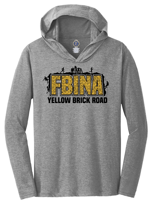 TriBlend Long Sleeve Hoodie - FBINA Yellow Brick Road