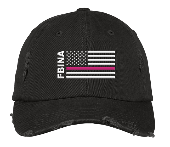 Distressed Cap - Pink Flag