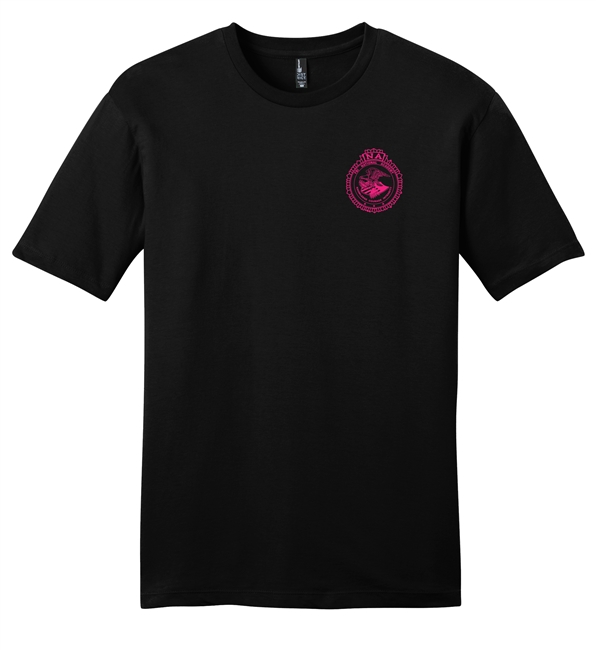 Men's Cotton Tee - Pink NA Seal / Pink NA Flag