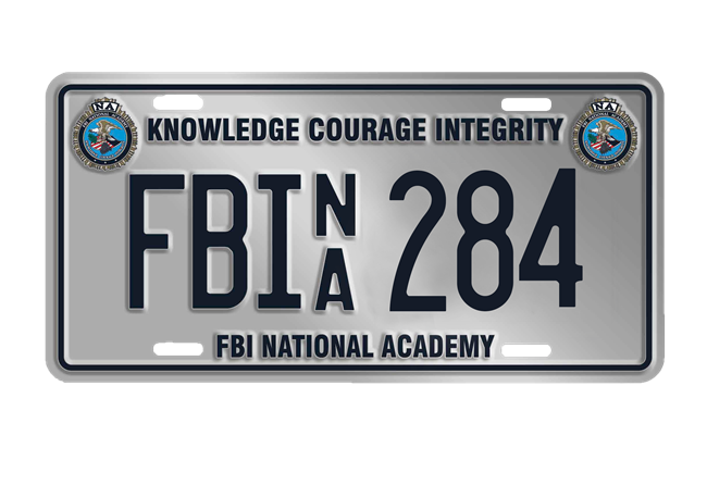 FBINA License Plate