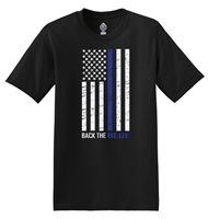 50/50 Cotton/Poly T-Shirt - Thin Blue Line