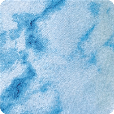 BLUE MARBLE JERSEY KNIT COMFORTER