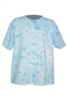 BLUE CRINKLE TIE DYE TEE