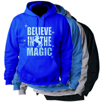 BELIEVE IN THE MAGIC HOODED SWEATSHIRT