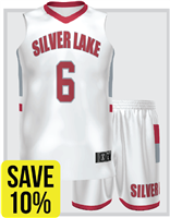 SILVER LAKE SUBLIMATED AWAY TEAM BASKETBALL PACKAGE